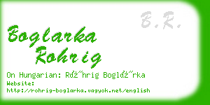 boglarka rohrig business card